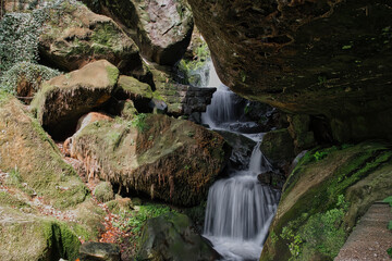 Wasserfall im Erzgebirge 