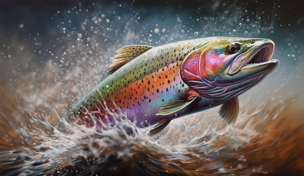 Rainbow Trout Jumping Images – Browse 1,471 Stock Photos, Vectors, and ...