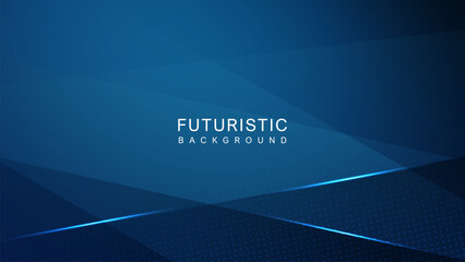 Abstract blue teal futuristic geometric background. Modern template design for covers, brochures, web and banner.	