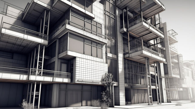 The part of architectural project