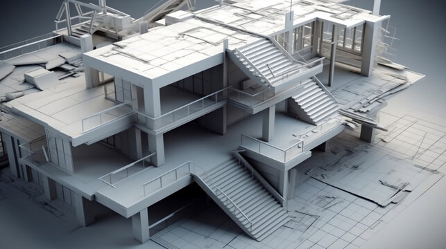 The part of architectural project