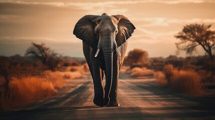 Fototapeta na wymiar Majestätischer Elefant