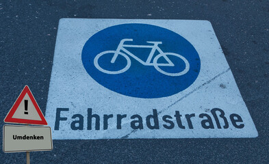 Umdenken Fahrradstraße