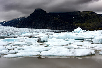 Islandia lodowiec topniejący lodowiec katastrofa ekologiczna © damian