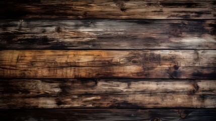 Fototapeta premium Surface of old brown chipped and deteriorated wood texture