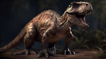 3d render dinosaur, Generative Ai