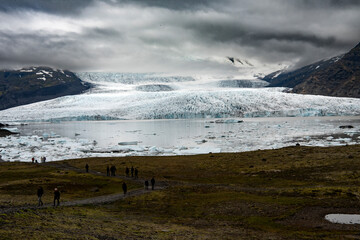 Islandia lodowiec topniejący lodowiec katastrofa ekologiczna © damian