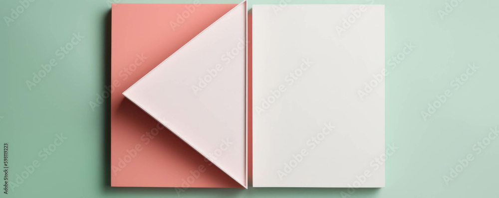 Poster a bright white frame highlights the beauty of minimalism with two simple colors.. ai generation. gen