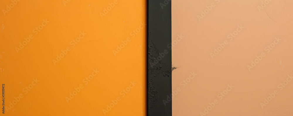 Poster two colors two tones one perfect frame a minimalist masterpiece.. ai generation. generative ai