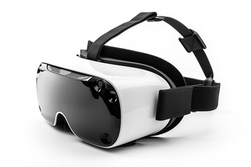 Virtual reality glasses on a white background,generative AI.