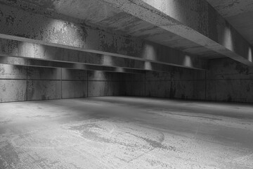 Abstract architecture interior background. Modern concrete room