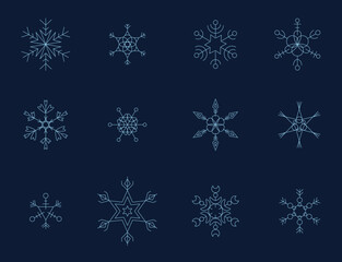 Fractal snowflakes