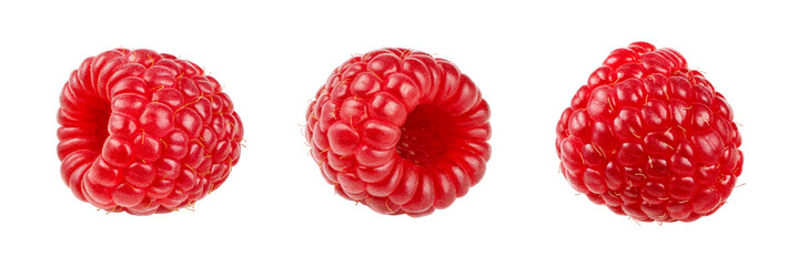 Raspberries  isolated on transparent background