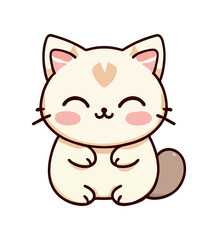 cute cartoon kawaii cat