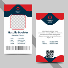 Creative id card template layout
