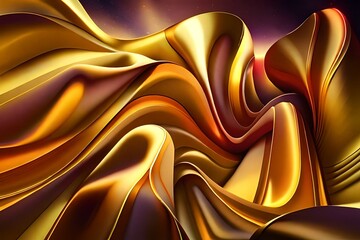 Abstract 3d Background (golden)
