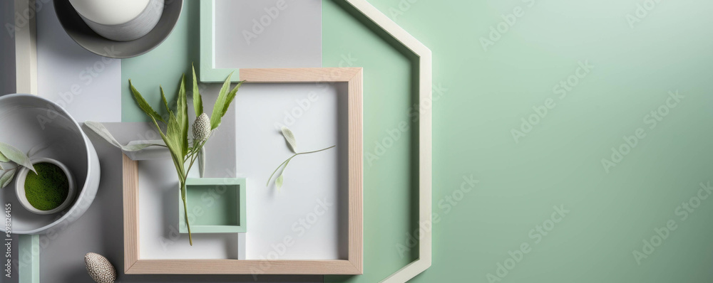 Poster the art of simplicity is displayed through this frame showcasing two colors in perfect harmony.. ai 