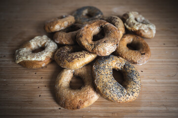 Sourdough bagels 1