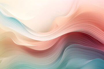abstract colorful background with waves, Ai Generated.