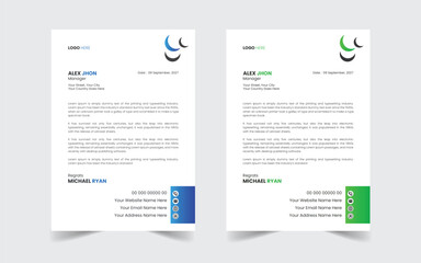 The Best Corporate Modern Letterhead Template Design. Abstract vector layout background set. Flyer Layout with Geometric, poster flyer pamphlet brochure cover design layout space for photo background