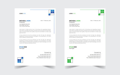 The Best Corporate Modern Letterhead Template Design. Abstract vector layout background set. Flyer Layout with Geometric, poster flyer pamphlet brochure cover design layout space for photo background