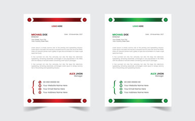 The Best Corporate Modern Letterhead Template Design. Abstract vector layout background set. Flyer Layout with Geometric, poster flyer pamphlet brochure cover design layout space for photo background