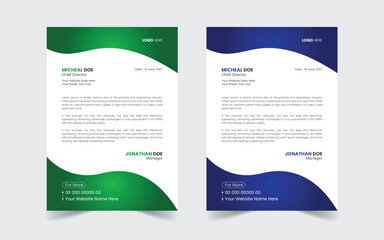 The Best Corporate Modern Letterhead Template Design. Abstract vector layout background set. Flyer Layout with Geometric, poster flyer pamphlet brochure cover design layout space for photo background