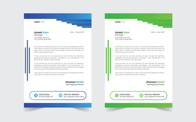 The Best Corporate Modern Letterhead Template Design. Abstract vector layout background set. Flyer Layout with Geometric, poster flyer pamphlet brochure cover design layout space for photo background