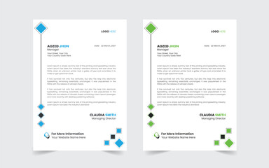 The Best Corporate Modern Letterhead Template Design. Abstract vector layout background set. Flyer Layout with Geometric, poster flyer pamphlet brochure cover design layout space for photo background