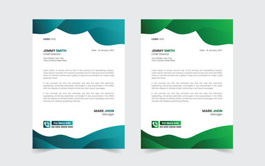 The Best Corporate Modern Letterhead Template Design. Abstract vector layout background set. Flyer Layout with Geometric, poster flyer pamphlet brochure cover design layout space for photo background