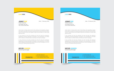The Best Corporate Modern Letterhead Template Design. Abstract vector layout background set. Flyer Layout with Geometric, poster flyer pamphlet brochure cover design layout space for photo background