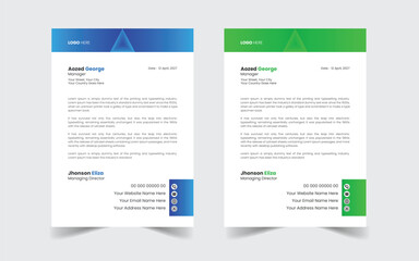 The Best Corporate Modern Letterhead Template Design. Abstract vector layout background set. Flyer Layout with Geometric, poster flyer pamphlet brochure cover design layout space for photo background