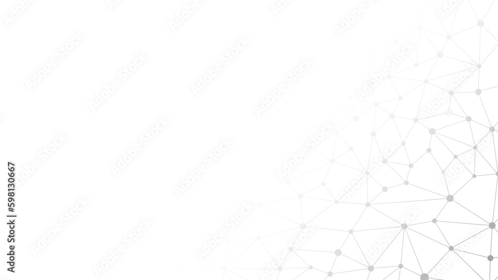 Aufkleber Abstract geometric background. Plexus mesh backdrop. Vector Generative AI