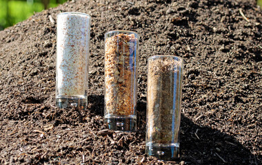  soil, organic fertilized with lime, minerals and nitrogen