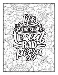 Affirmative quotes coloring page. Positive quotes. Good vibes. Coloring book for adults. Typography design. Hand drawn with inspiration word. Coloring for adult and kids. Quotes. Quotes Coloring.