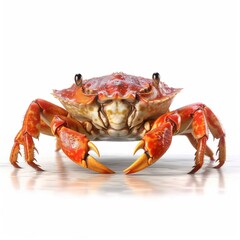Crab isolated on white background (Generative AI)
