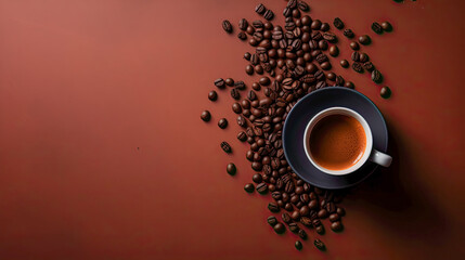 cup of coffee on a table