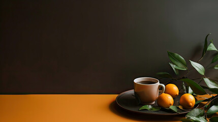 cup of coffee on the table