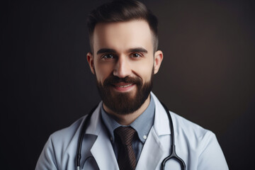 Friendly and compassionate male doctor with a reassuring smile