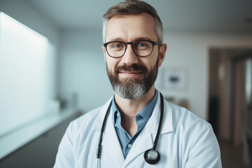 Friendly and compassionate male doctor with a reassuring smile