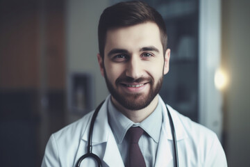 Friendly and compassionate male doctor with a reassuring smile