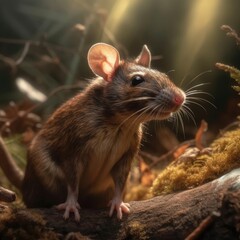 Rat in natural habitat (generative AI)