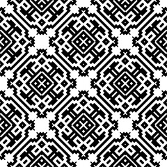 Seamless repeating pattern.  Black and white pattern for web page, textures, card, poster, fabric, textile.