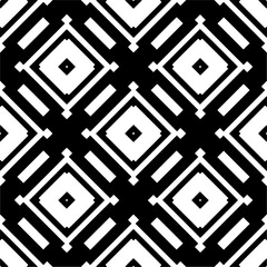 Seamless repeating pattern.  Black and white pattern for web page, textures, card, poster, fabric, textile.