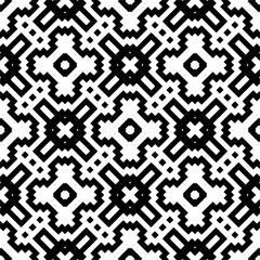 Seamless repeating pattern.  Black and white pattern for web page, textures, card, poster, fabric, textile.