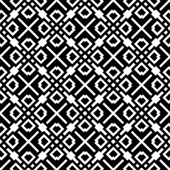 Seamless repeating pattern.  Black and white pattern for web page, textures, card, poster, fabric, textile.