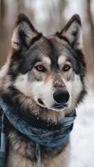 Fototapeta premium My cute adorable animal pet, dog, beautiful eyes and nice colors