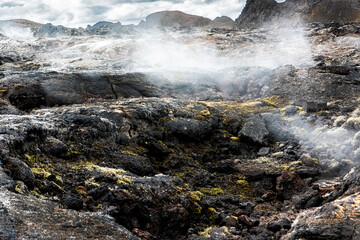 wulkan lawa zastygła księżycowa cudowna Islandia © damian
