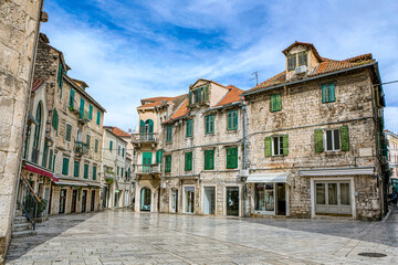 Fototapeta na wymiar City impressions of Split, Dalmatia, Croatia, in early spring during a sunny day outdoors