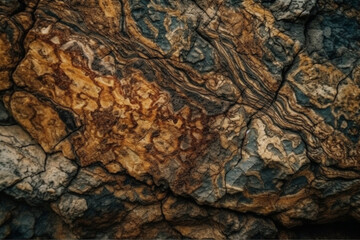 Rich and intricate texture of a natural surface of stone